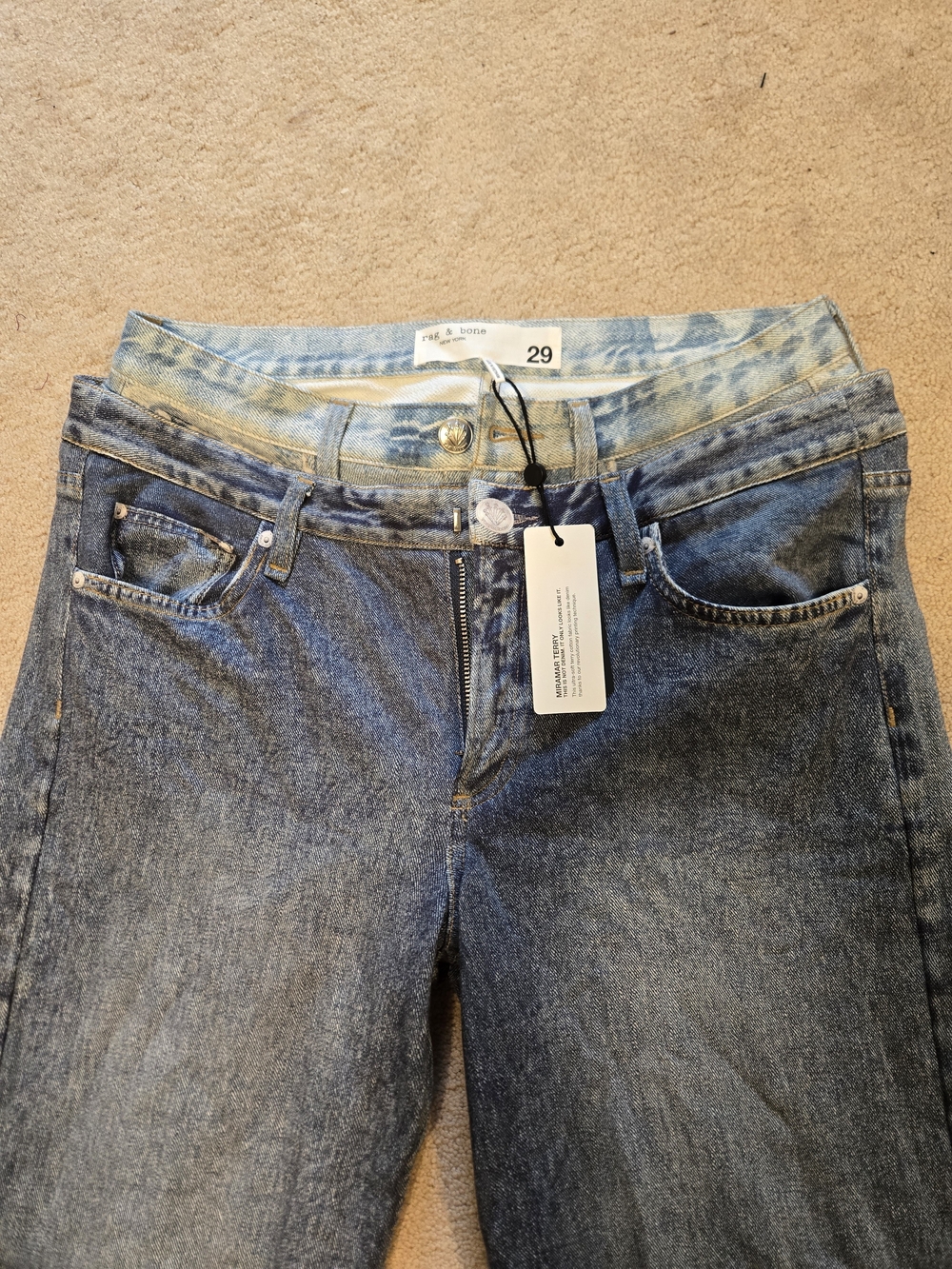 rag & bone Miramar Logan Layered Wide-Leg Pant 29 - Picture 10 of 10